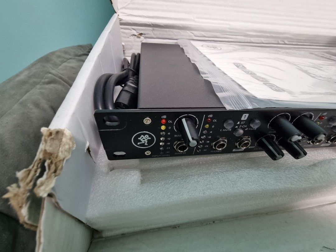 MACKIE HM400 HEADPHONE AMPLIFIER 4 CHANNEL (Category: Soundbars, Speakers & Amplifiers) located in San Juan City. Submitted by salesite (Listing ID 1392260462, Image 3). Description: with adaptor and manual..