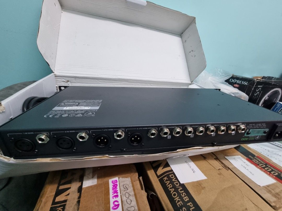 MACKIE HM400 HEADPHONE AMPLIFIER 4 CHANNEL (Category: Soundbars, Speakers & Amplifiers) located in San Juan City. Submitted by salesite (Listing ID 1392260462, Image 2). Description: with adaptor and manual..