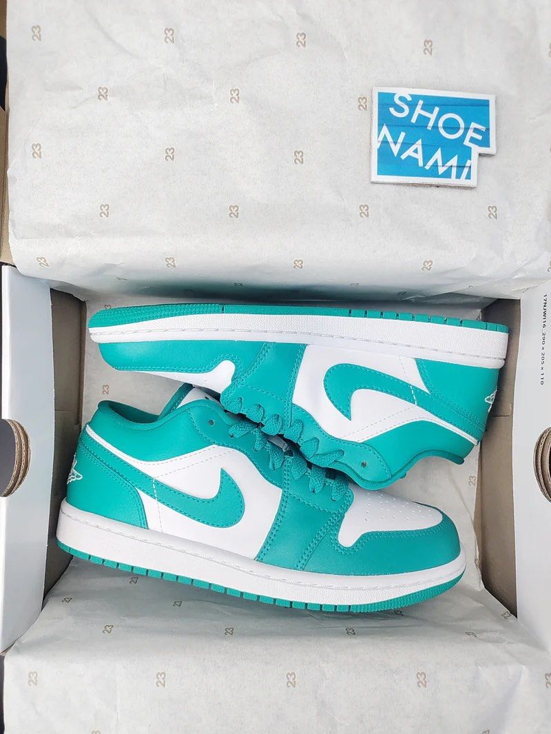 NIKE Air Jordan Low - Emerald Green (Category: Sneakers) located in San Juan City. Submitted by yz4bella (Listing ID 1392141407, Image 1). Description: • bought last 2023 • still good and clean • price is negotiable RFS: decluttering shoes 📍 San Juan City note: photos are from Shoe Game.