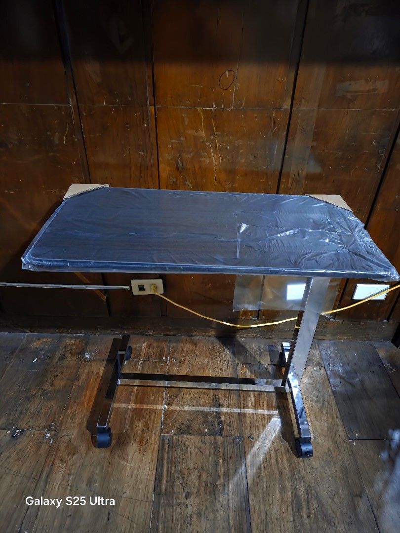 Overbed table adjustable height (Category: Medical Supplies & Tools) located in Quezon City. Submitted by judaimedonlineshop23 (Listing ID 1392277891, Image 2). Description: brandnew pick up deliver COD GCASH BANK.