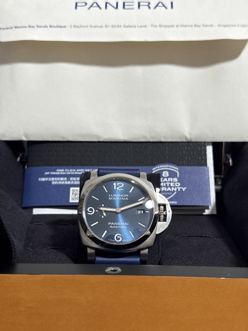 Panerai Luminor Marina PAM01313 44mm, Luxury, Watches on Carousell