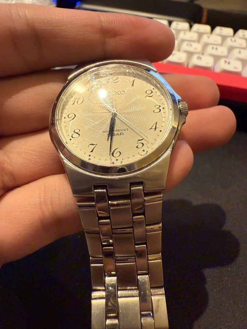 Seiko Spirit 7N01-0EH0 (Category: Men's Watches) located in Quezon City. Submitted by rpwhat (Listing ID 1392221785, Image 2). Description: PRX Alternative!! Seiko Spirit 7N01-0EH0 - Fully Functional - Accurate Time - Clean Dial - Integrated Bracelet - New Battery - All original Issues - Minimal Scratches.