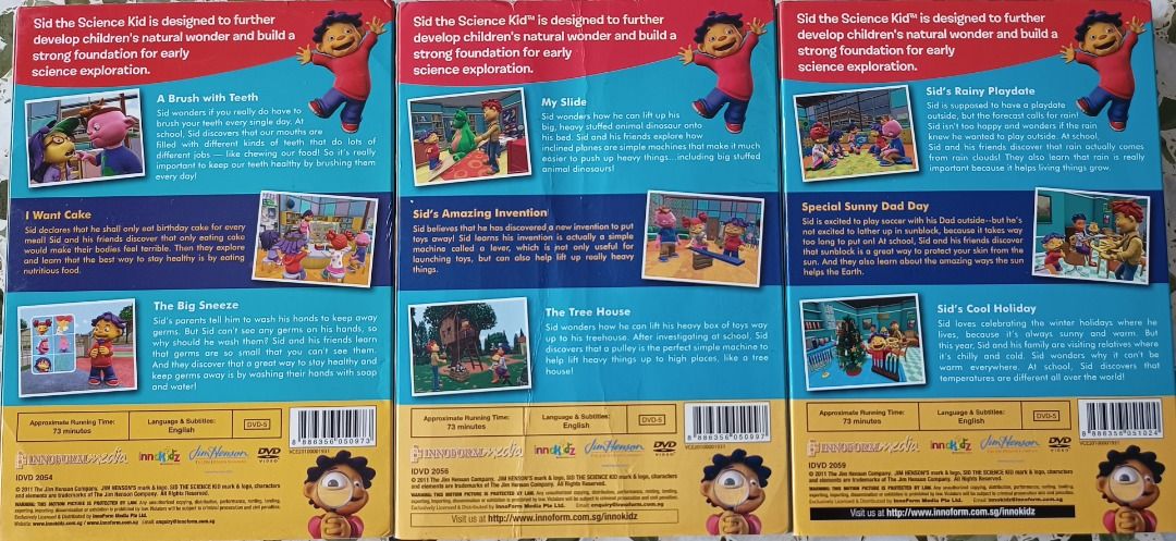 Sid the Science Kid DVD Set, Hobbies & Toys, Music & Media, CDs