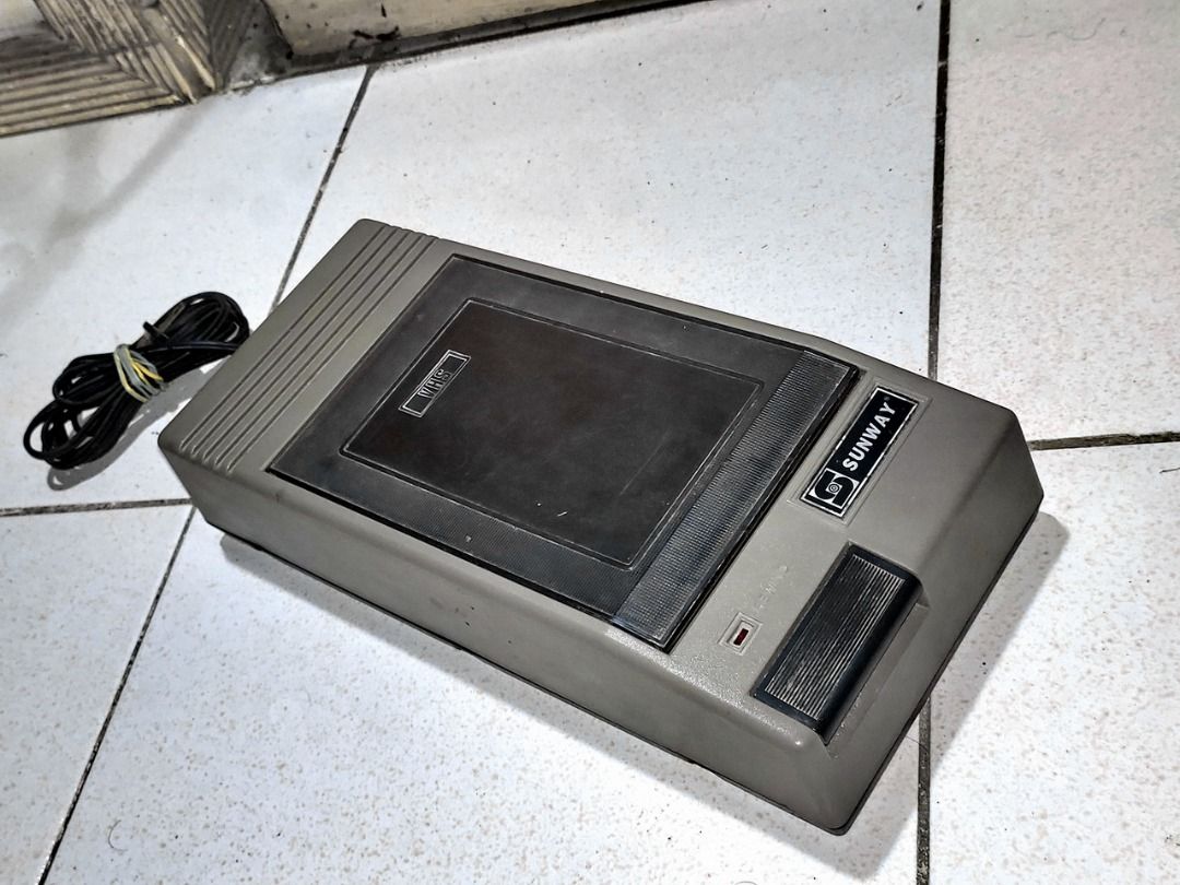 VHS Tape Rewinder - Sunway 220V AC - Working Condition (Category: Blu-Ray & Media Players) located in Paranaque City. Submitted by marvin.cavalida (Listing ID 1392264738, Image 1). Description: Sunway VHS Tape Rewinder 220V AC In good working condition Fresh drive belt Zero cracks nicks or gash. Inspect and pick up at: 12 Pluto St. Brgy. Moonwalk, Paranaque 1PM-11PM daily.