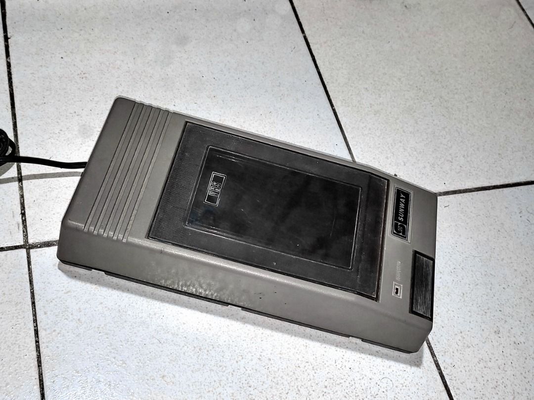 VHS Tape Rewinder - Sunway 220V AC - Working Condition (Category: Blu-Ray & Media Players) located in Paranaque City. Submitted by marvin.cavalida (Listing ID 1392264738, Image 2). Description: Sunway VHS Tape Rewinder 220V AC In good working condition Fresh drive belt Zero cracks nicks or gash. Inspect and pick up at: 12 Pluto St. Brgy. Moonwalk, Paranaque 1PM-11PM daily.