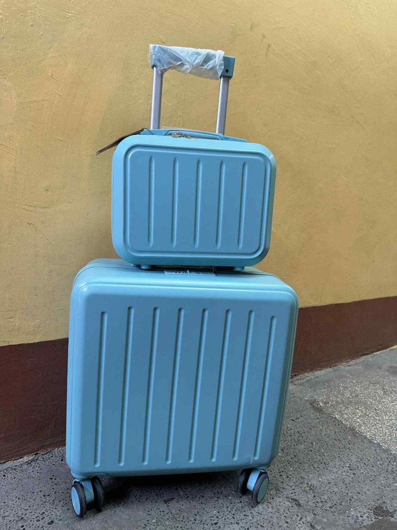 Travel Basic hand carry luggage Blue (Category: Luggage) located in Manila. Submitted by geastoystoreatbp (Listing ID 1392224934, Image 1). Description: TSA LOCK hard case.