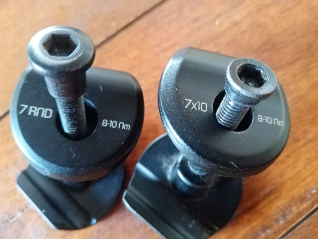 Trek Seat Clamp Ear Oval and Rounded (Category: Bicycles) located in San Fernando. Submitted by nerosales (Listing ID 1392165909, Image 3). Description: Trek Madone Seat Clamp Ear 1 pair for ROUNDED rails 1 pair for OVAL rails 850 pesos only EACH SM City Pampanga Shipping :J&T Payment : Gcash NO COD / NO COP.