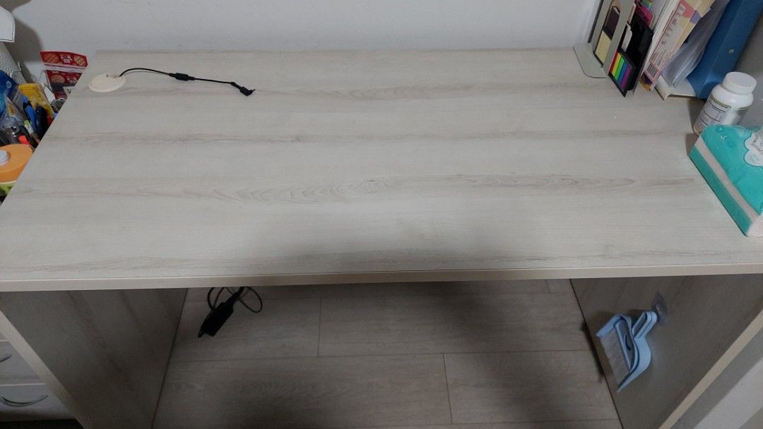 Study table (Category: Tables & Sets) located in Singapore. Submitted by helloall3 (Listing ID 1392270365, Image 1). Description: - Light wood finish study desk - Large tabletop - Ample legroom - Perfect for students and workspace needs 120cm(Lt) x 60cm(width) x 75cm(ht).