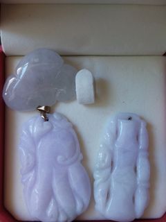 紫羅蘭 翡翠飾物 A玉吊咀 玉石吊飾64231203987457110