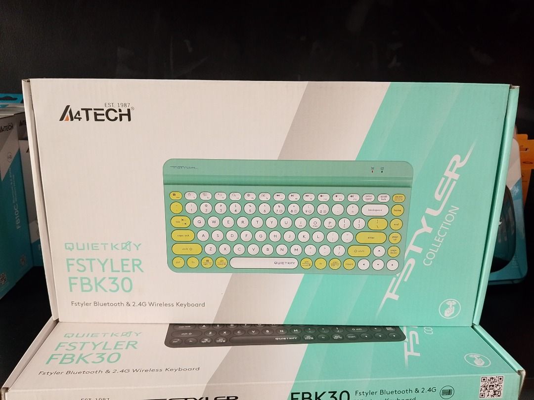 A4Tech FBK30 Fstyler Bluetooth & Wireless QuietKey Silent Compact Keyboard Avocado (Category: Computer Keyboard) located in Pasig City. Submitted by technofuseofficial (Listing ID 1392325403, Image 1). Description: A4Tech FBK30 Fstyler Bluetooth & Wireless QuietKey Silent Compact Keyboard Avocado Brand New and Original Items Store Location: 4F Unit 402, 604 Shaw Boulevard, Barangay Kapitolyo, Pasig City Same Day Delivery: - Lalamove delivery with