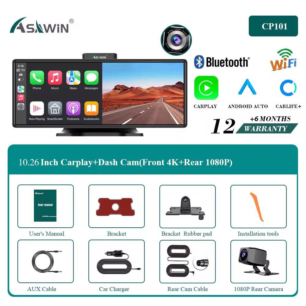 Asawin CP10 Portable Carplay, Car Accessories, Accessories on Carousell
