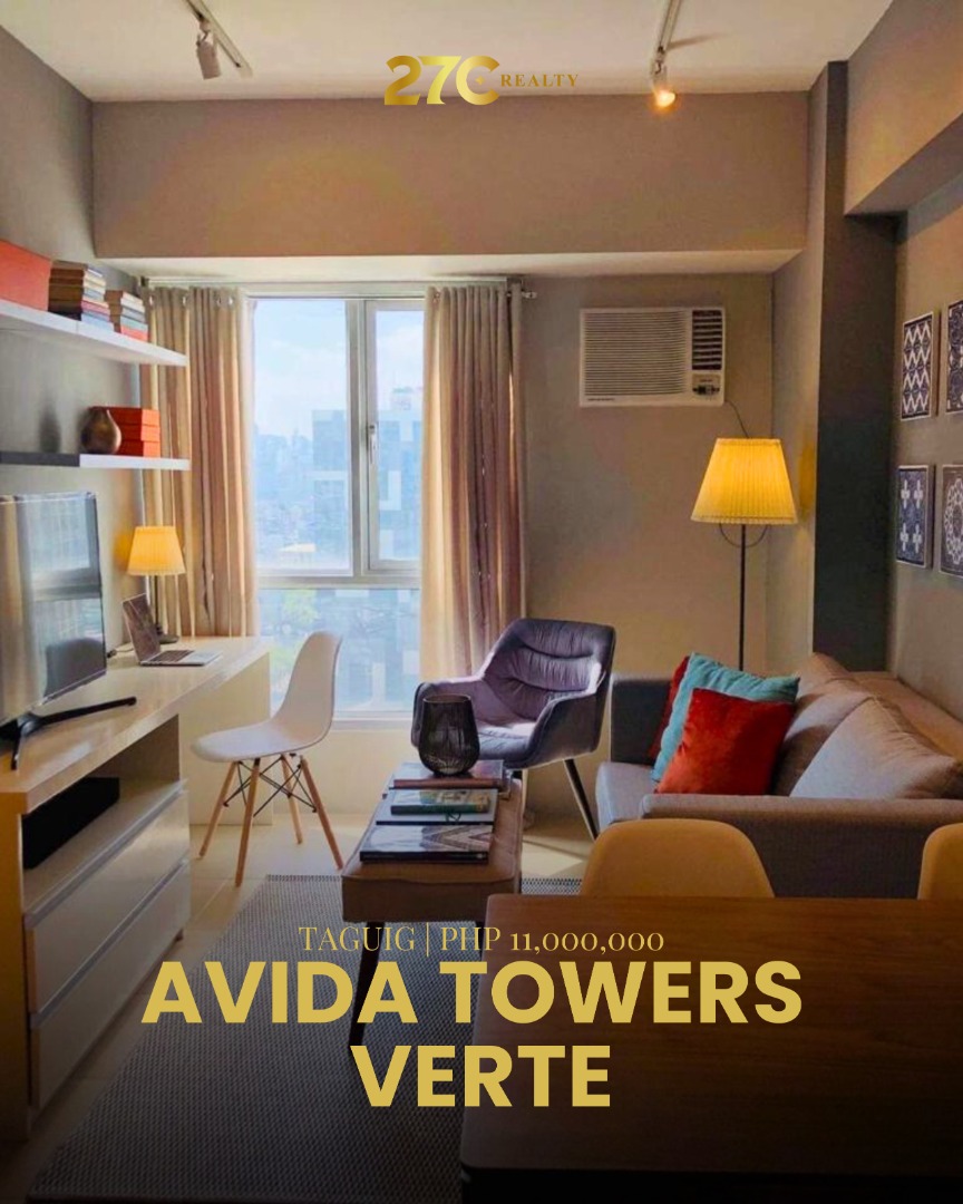 Avida Towers Verte 1-Bedroom Condominium Unit for Sale in BGC, Taguig ...