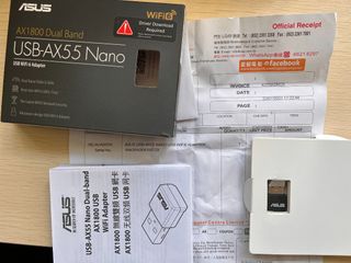 AX1800 Dual-Band WiFi 6 USB Network Card (Model: ASUS USB-AX55 Nano)64177739689347110