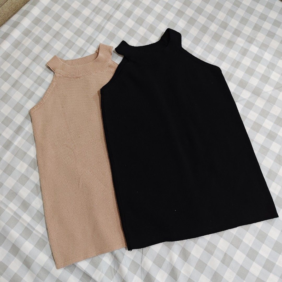Beige and Brown Sleeveless Tops (Small Size) (Category: Sleeveless) located in Makati City. Submitted by almieland (Listing ID 1392377640, Image 1). Description: Fits small frames Shipping fee c/o buyer.
