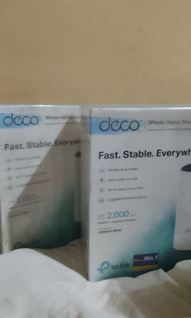 Brandnew tp link m4 deco sealed (Category: Networking) located in Santa Cruz, Pampanga. Submitted by juliajalan05857 (Listing ID 1392372194, Image 1). Description: 3000 for two brandnew tp link m4 deco sealed.