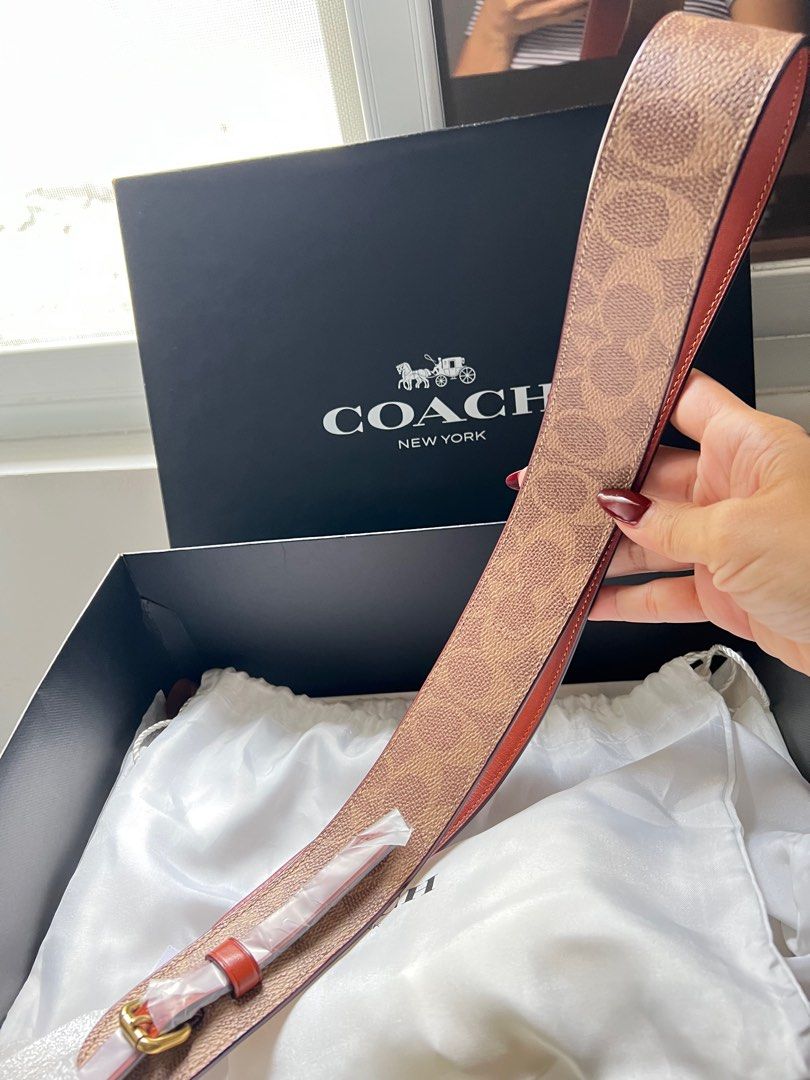 Coach Signature Bag strap (Category: Luxury Bags & Wallets) located in Angeles City. Submitted by beautyforkeeps (Listing ID 1392373125, Image 1). Description: Brand New Coach Signature Bag strap in Tan Rust . 💯🇺🇸 Bought in boutique store not outlet !.