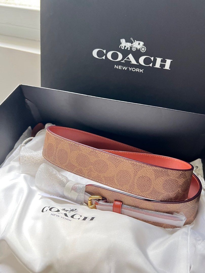 Coach Signature Bag strap (Category: Luxury Bags & Wallets) located in Angeles City. Submitted by beautyforkeeps (Listing ID 1392373125, Image 2). Description: Brand New Coach Signature Bag strap in Tan Rust . 💯🇺🇸 Bought in boutique store not outlet !.