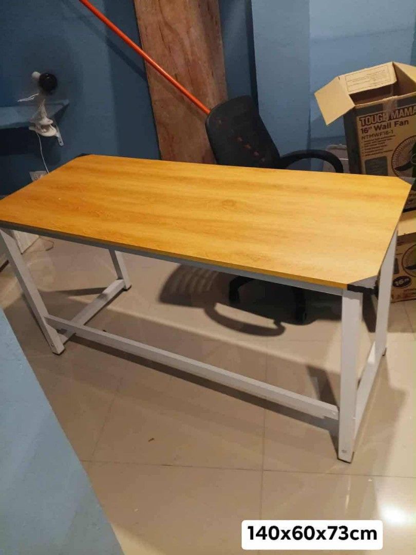 Computer Desk Table (Category: Tables & Sets) located in Manila. Submitted by redonline (Listing ID 1392302509, Image 1). Description: Computer Desk Table 80x60 ₱1750 maroon 120x60 ₱2050 maroon/yellow 140x60 ₱2400 maroon/yellow 60x40 ₱1050 yellow 80x40 ₱1250 yellow 100x50 ₱1500 yellow NOTE : YELLOW TABLE 73CM ANG HEIGHT... TY :) ON HAND BRAND NEW Mode of Payment: Gcash,COD Same day delivery + Delivery Fee.
