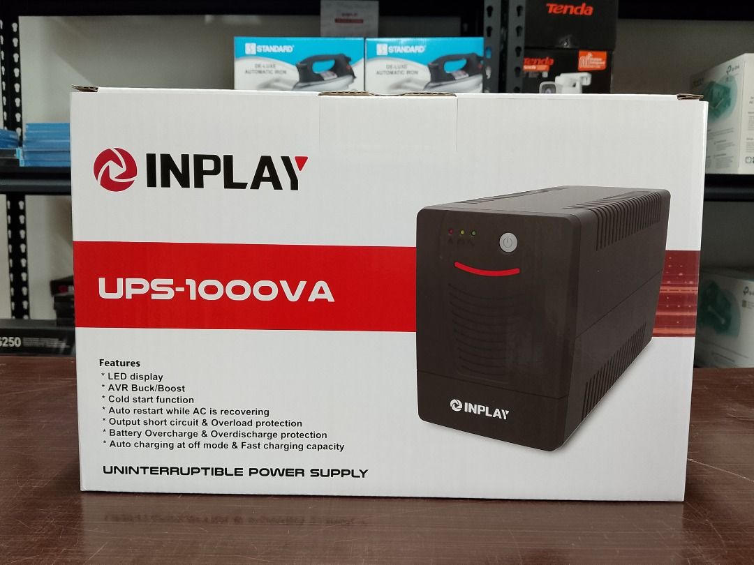 Inplay UPS 1000VA (Category: Computer Parts) located in Pasig City. Submitted by technofuseofficial (Listing ID 1392398362, Image 2). Description: Inplay UPS 1000VA Brand New and Original Items Store Location: 4F Unit 402, 604 Shaw Boulevard, Barangay Kapitolyo, Pasig City Same Day Delivery: - Lalamove delivery within Metro Manila - For walk-ins: Always PM first for item availability - We are also open for night time deliveries Warranty: - 7 days