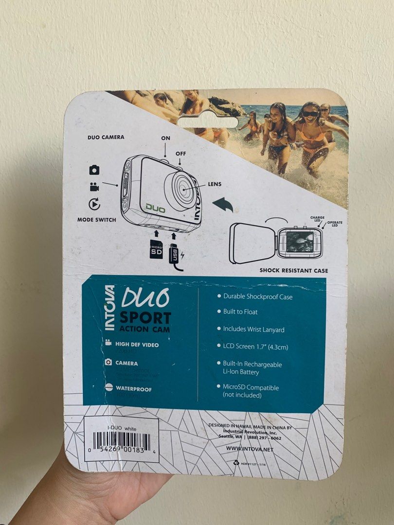 Intova Duo Sport Action Camera (Category: Cameras) located in Marikina City. Submitted by ynaaast (Listing ID 1392314627, Image 2). Description: Still in box. Never opened. As is. .