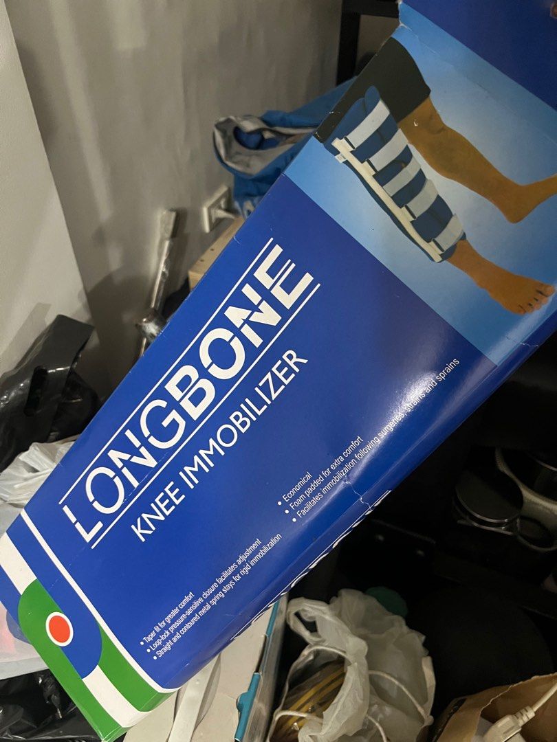 Longbone immobilizer (large size) (Category: Medical Supplies & Tools) located in Manila. Submitted by thriftythings.mnl (Listing ID 1392313429, Image 1). Description: Knee Immobilizer, LONGBONE – Secure & Adjustable Post-Surgical Support The LONGBONE Knee Immobilizer is designed for post-surgical recovery, strains, and sprains, offering firm support and stabilization. With an adjustable loop-lock closure, it provides a customized fit, ensuring c