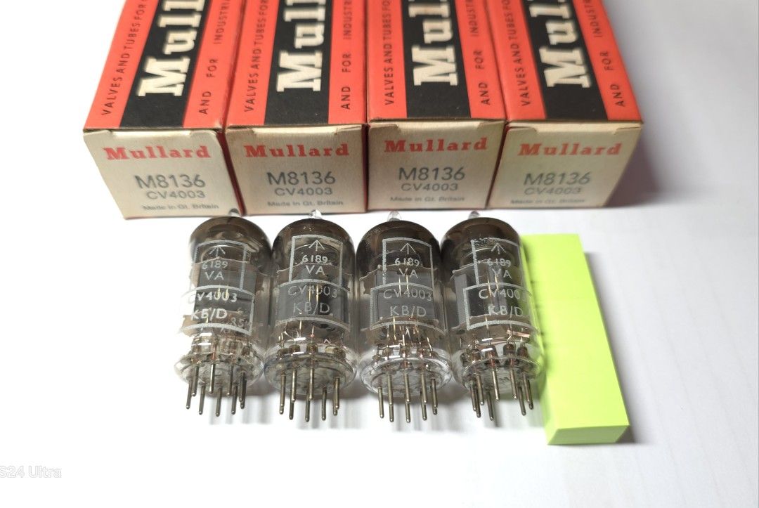 Mullard M8136 CV4003 12AU7 ECC82真空管, 音響器材, 其他音響配件及