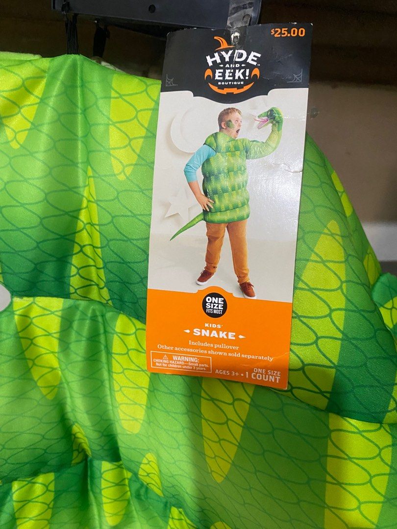 NEW Snake Halloween Padded Costume (Category: Babies & Kids Fashion) located in Cagayan de Oro. Submitted by sethmarko27 (Listing ID 1392449381, Image 3). Description: NEW Snake Halloween Padded Costume One size for boys costume. .