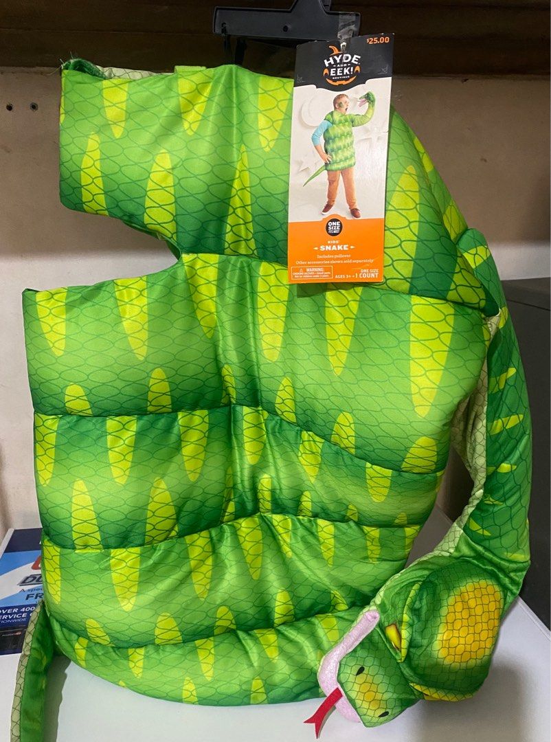 NEW Snake Halloween Padded Costume (Category: Babies & Kids Fashion) located in Cagayan de Oro. Submitted by sethmarko27 (Listing ID 1392449381, Image 2). Description: NEW Snake Halloween Padded Costume One size for boys costume. .