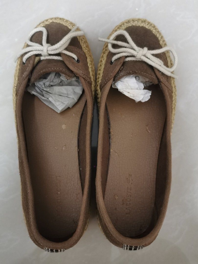 Original LACOSTE SHOES (Category: Shoe inserts) located in Paranaque City. Submitted by airico (Listing ID 1392400162, Image 1). Description: Original LACOSTE shoes Size 5 Women Once ko lang din nagamit Selling for 1,500 only - PM for Last price.