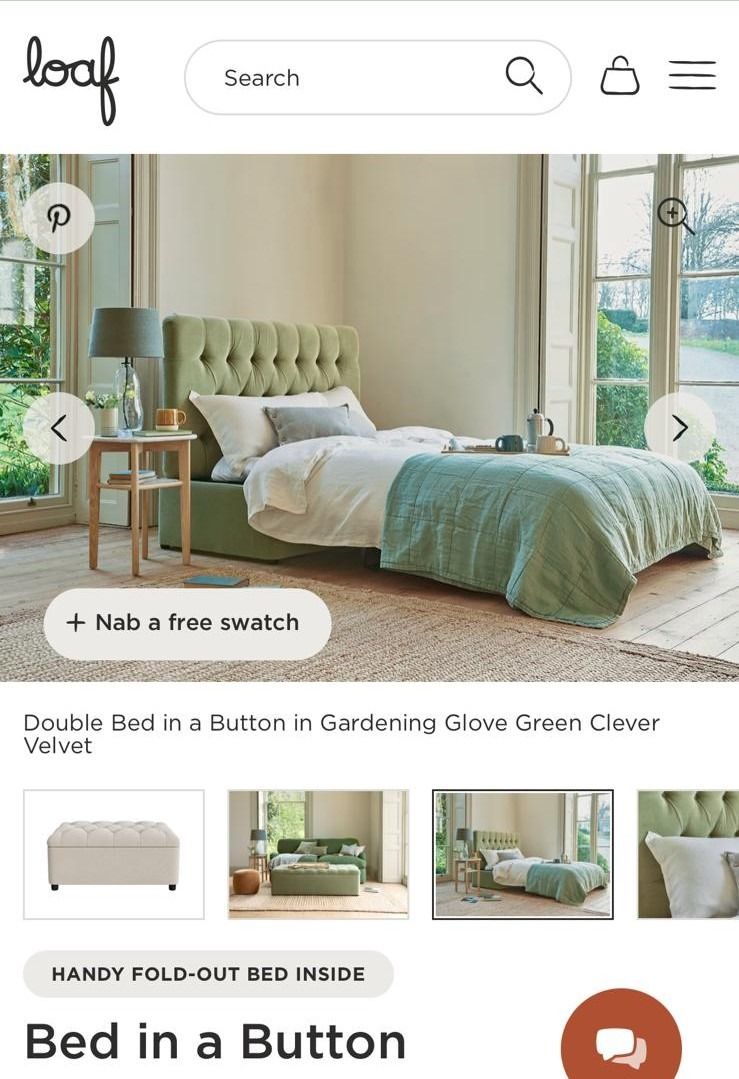 Loaf Fold Out Bed Footstool Foldaway Guest Bed 2025