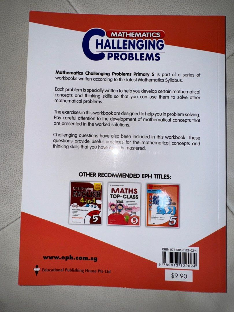 Primary 5 Mathematics Challenging Problems Assessment Book, Hobbies ...