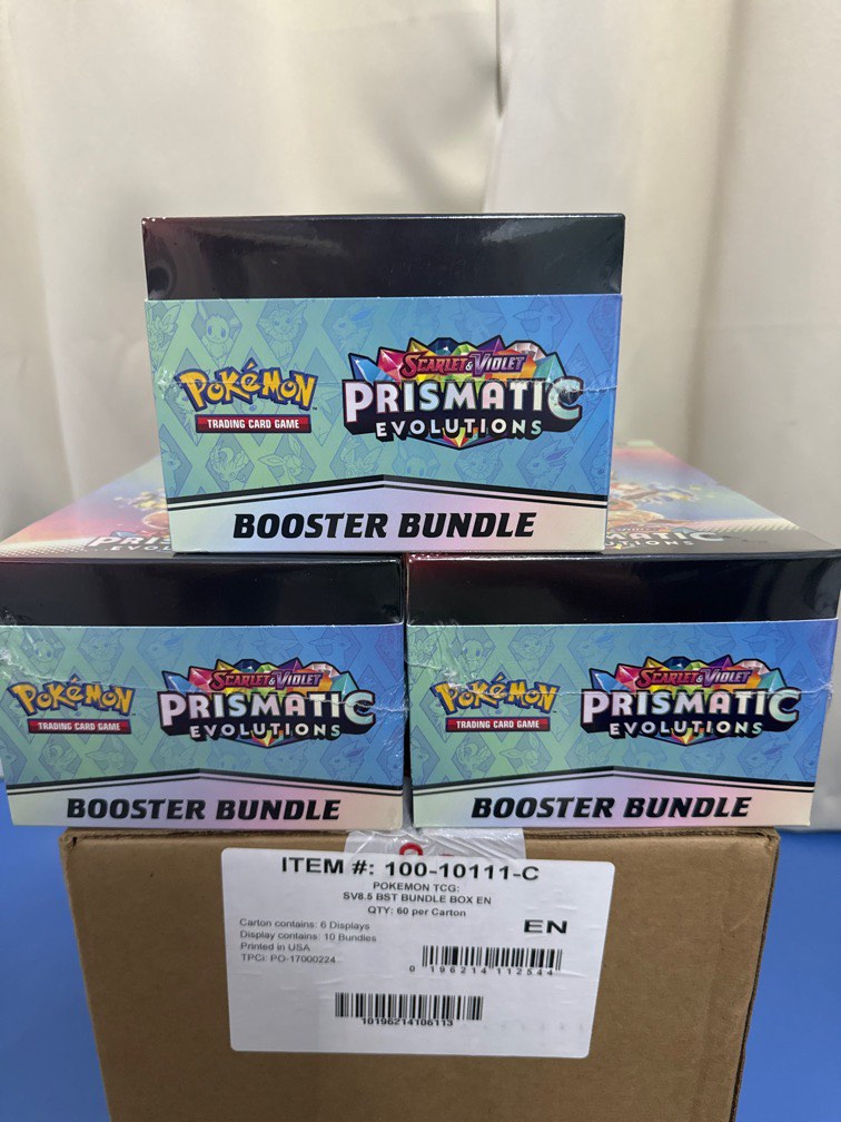 Primastic Booster Prismatic Evolution Booster Bundle inner case / master case, Hobbies ...