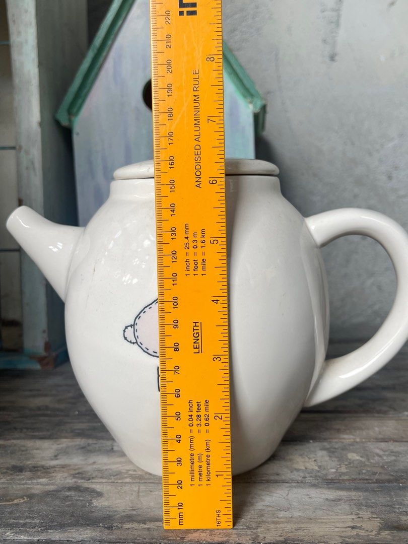 Rae Dunn Bunny Hop Teapot (Category: Food Organization & Storage) located in San Fernando. Submitted by sugar_1005 (Listing ID 1392380568, Image 2). Description: Unused but natambak for so long~ •Needs Cleaning •Please manage your expectations, some may have "hairline" cracks but not TOTALLY cracked.