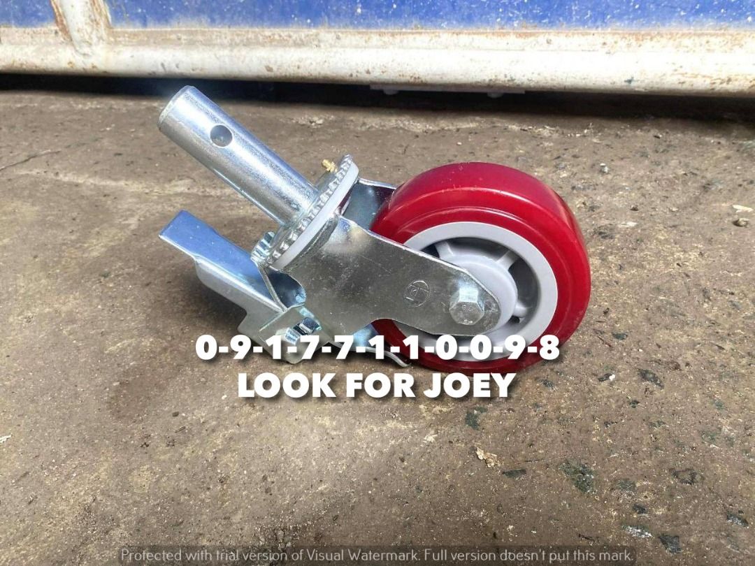 Scaffolding Wheel /Caster Wheel (Category: Other Home Furniture) located in Manila. Submitted by joeyroque09 (Listing ID 1392352877, Image 2). Description: Item: Scaffolding Wheel /Caster Wheel Specs: 6” .