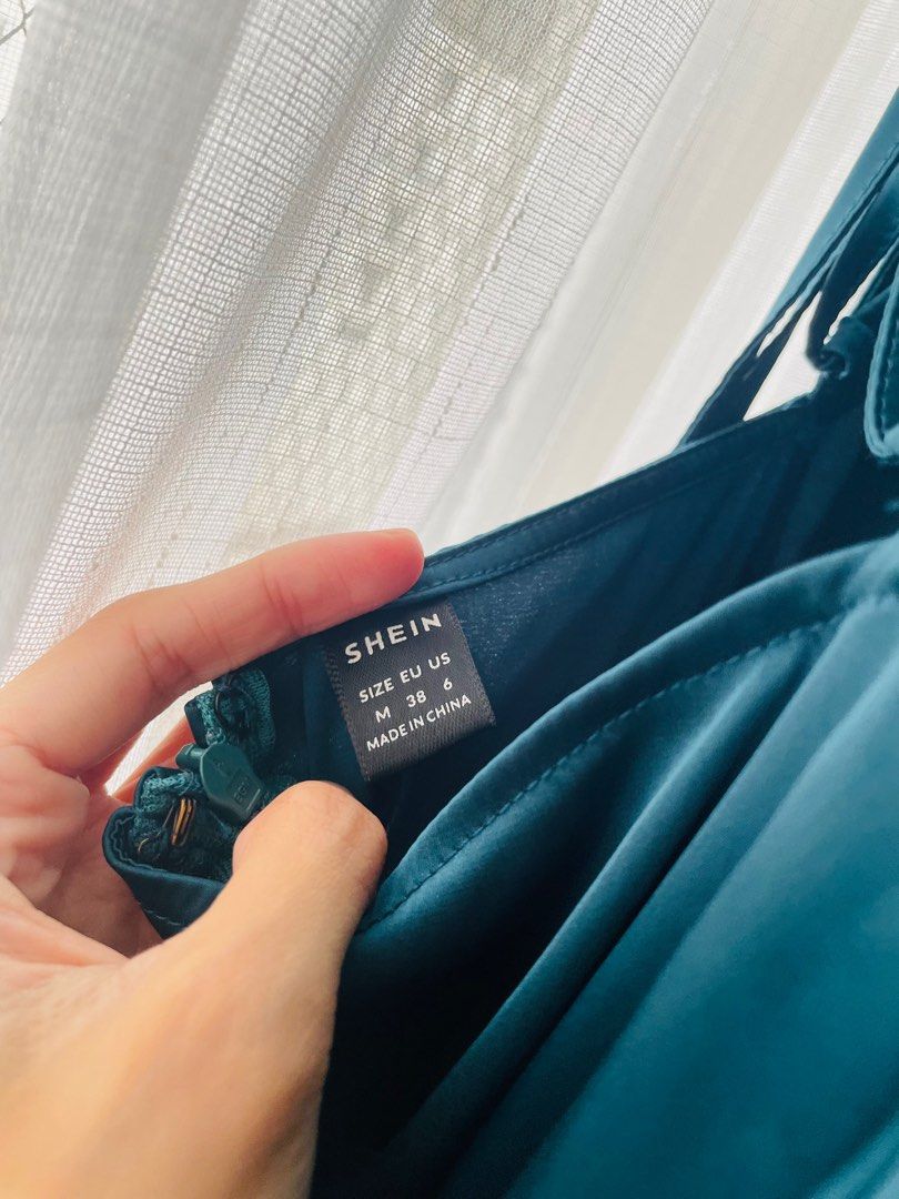 Shein Blue Green / Teal dress (Category: Evening dresses & gowns) located in Mandaluyong City. Submitted by krsch (Listing ID 1392302052, Image 2). Description: .