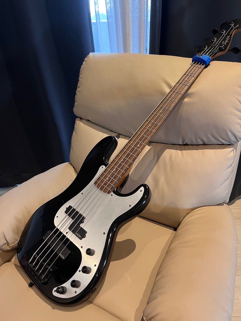 SQUIRE CONTEMPORARY PRECISSION ACTIVE BASS PH V (Category: Musical Instruments) located in Manila. Submitted by marchasriel (Listing ID 1392361972, Image 3). Description: 🎸 **FOR SALE: Squier Contemporary Active Precision Bass PH V** 💰 **Price:** ₱30,000 Slightly Negotiable) 📍 **Location:** Quezon City (Pick-up only | Testing allowed) 📦 **RFS:** Need funds 🔹 **Condition:** 9.5/10 – USED LIKE NEW 🔹 **Seldom used** and well cared for 🔹 **No 