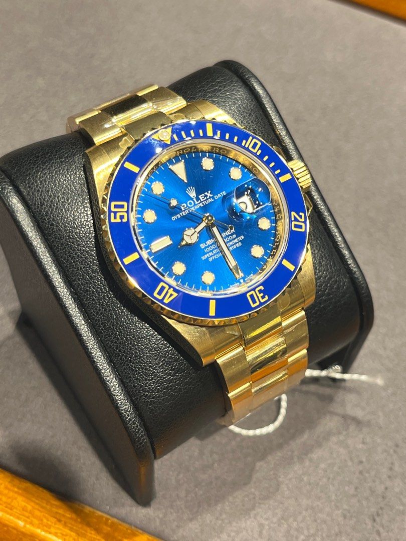 Submariner date (Category: Luxury Watches) located in Marikina City. Submitted by yaniyanyan (Listing ID 1392391049, Image 1). Description: ROLEX Submariner Date 41 Full YG Bluesy • Ref 126618LB • Yr 2023 • w/ Original Papers.