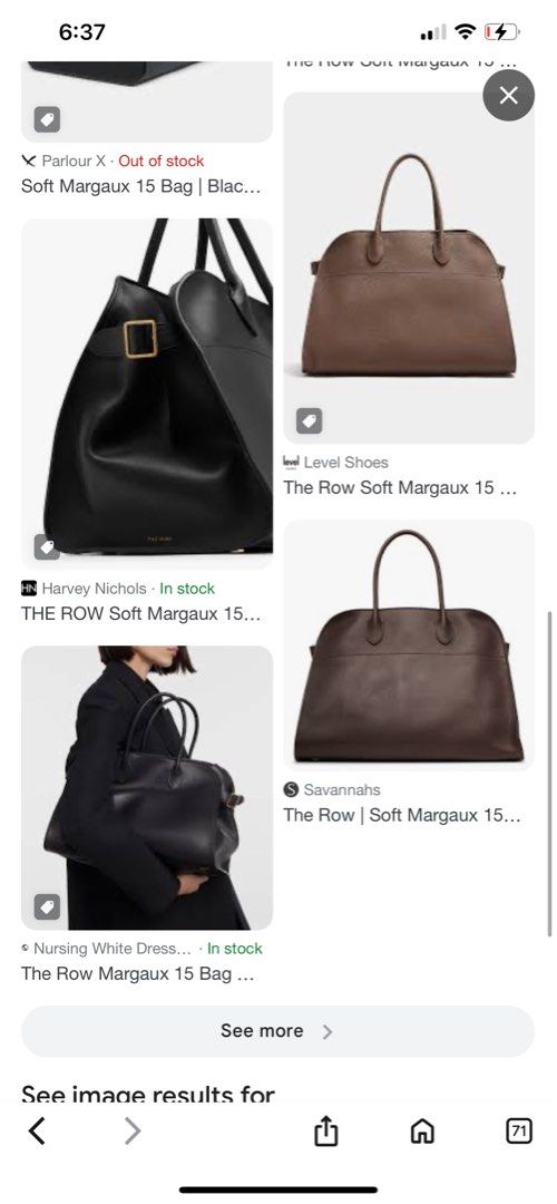 The Row Margaux (Category: Luxury Bags & Wallets) located in Roxas City. Submitted by lynngreyartillero (Listing ID 1392416352, Image 2). Description: The Row Margaux😍😍😍 Like new😍😍 di ganon ka bigatan. Maganda at like new 😍😍😍 Pm nlng mga madam ko sa offer pwd mag higher kng bet na bet 😍😍 Pm nlng ❤️❤️❤️.