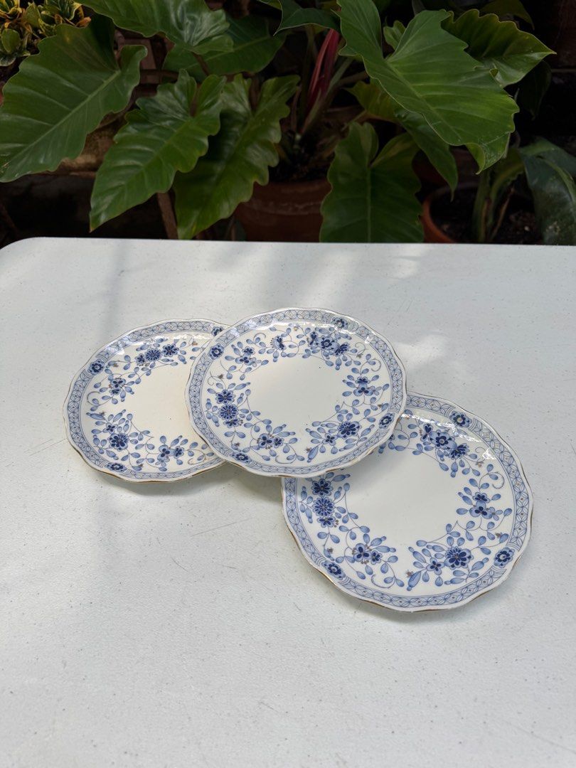 Three pieces Narumi Milano dessert plates (Category: Dinnerware & Cutlery) located in Davao. Submitted by parteawares2 (Listing ID 1392359652, Image 3). Description: Narumi Milano dessert plates bone china made in Japan .