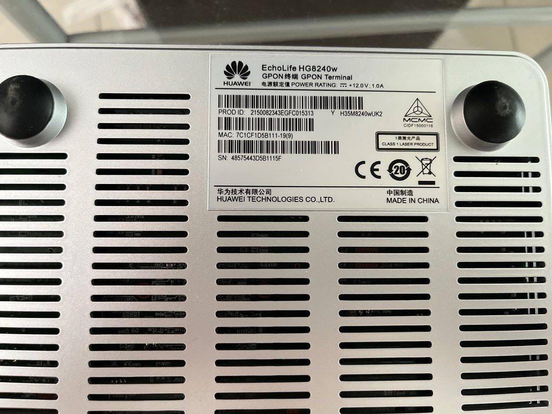 TM Unify - ONU HUAWEI HG8240w MODEM (Used), Computers & Tech, Parts ...