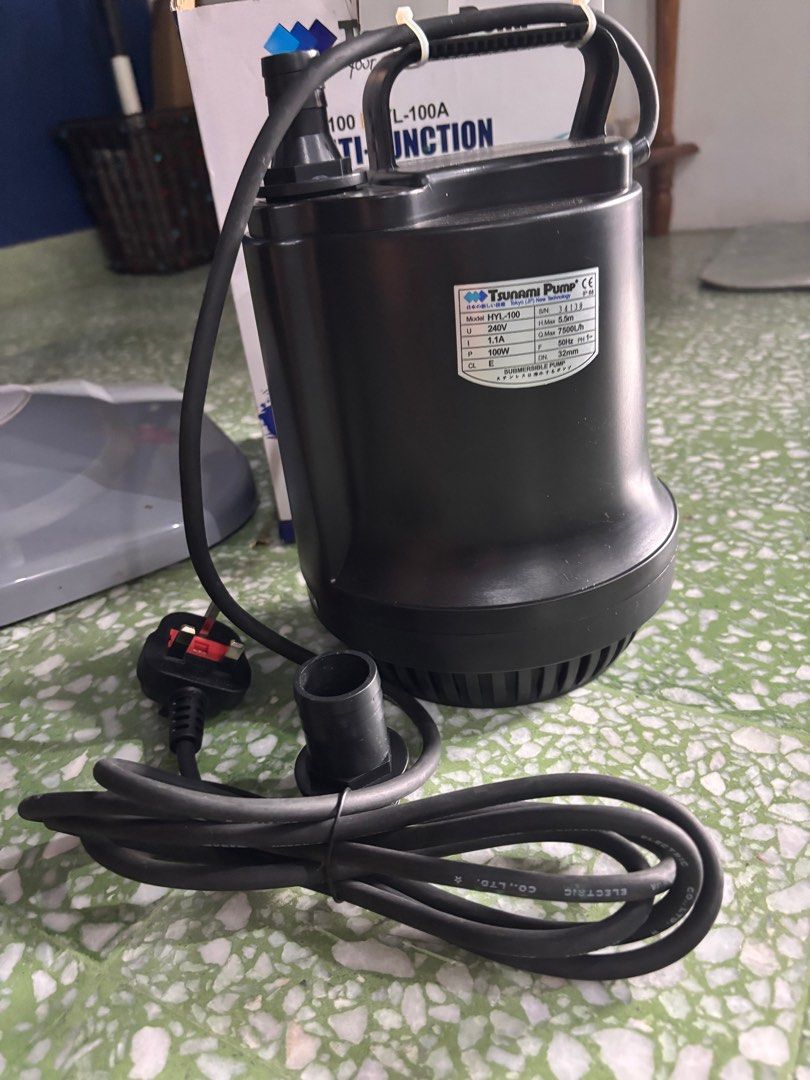 Tsunami Pump Multi-Function Submersible Pump (Category: Home Improvement Tools & Accessories) located in Petaling Jaya. Submitted by prettydestruction.co (Listing ID 1392376573, Image 3). Description: brand new, haven’t used yet.