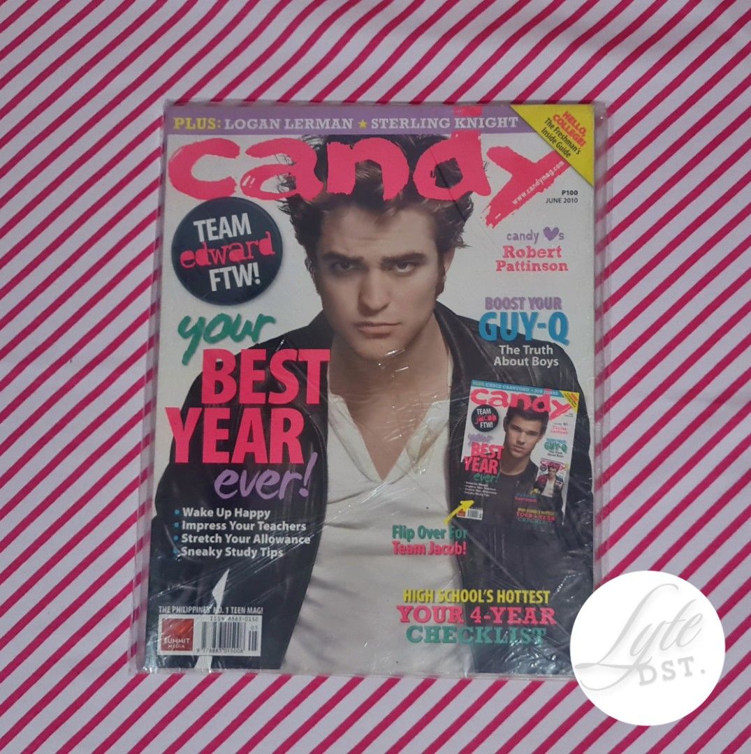 TWILIGHT COVER CANDY MAGAZINE (Category: Magazines) located in Balanga. Submitted by lyte.d (Listing ID 1336314755, Image 3). Description: CANDY MAGAZINE (TWILIGHT COVER) PER PIECE FOR 350 EACH MAY TAKE ALL FOR 1700 WITH FREE TWILIGHT ECLIPSE POSTER and STICKERS - IN THEIR ORIGINAL PLASTIC *These are preloved. Please manage your expectations. Thank You Kindly PM me for more details and photos. MOD: J&T (SF will be shoulder by Buyers) MOP: GCASH o