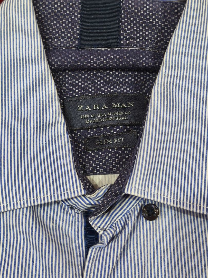 Zara Man Formal Polo (Shirt) (Category: Formal Shirts) located in Quezon City. Submitted by jasonla03 (Listing ID 1392332923, Image 2). Description: 💵 Dimension: 28 x 19.5 M 💯 Legit/Authentic ▪️DM me if interested 📩 ▪️Delivery via Lalamove, Grab, LBC, or J&T ▪️Loc: Kamuning Area, Quezon City.