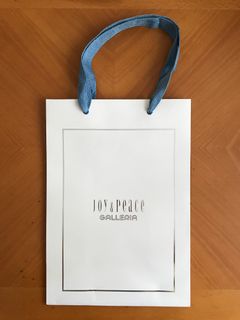【❣️所有紙袋買5送1❣️】Joy & Peace 銀白色紙袋 Silver and White Paper Bag64213022284035110