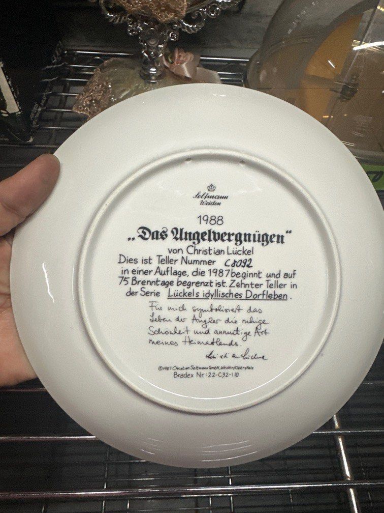 7” CHRISTIAN LUCKEL Deco Plate (Category: Dinnerware & Cutlery) located in Antipolo. Submitted by queens.collections (Listing ID 1392497149, Image 3). Description: .