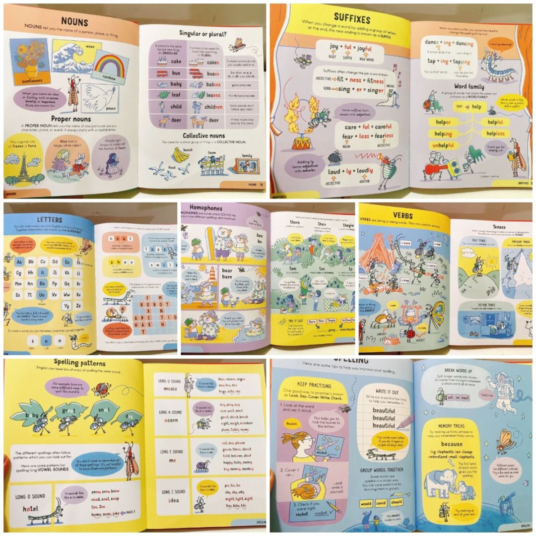7歲之前你需要知道的一切😍Essential English: Spelling Punctuation and Grammar, 興趣及遊戲,  書本& 文具, 教科書- Carousell