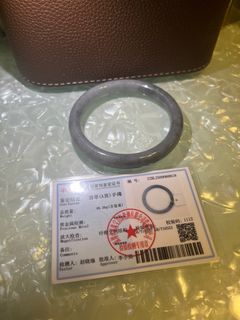 翡翠 (A) 手鐲乌鸡可辟邪招财圈口5857可带64223015244673110