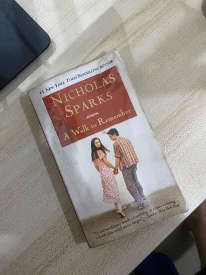 A Walk to Remember by Nicholas Sparks (Category: Storybooks) located in Paranaque City. Submitted by Heyhey0125 (Listing ID 1392548916, Image 1). Description: MOP: GCASH OR PAYMAYA MOD: LALAMOVE OR LBC (SF TO BE SHOULDERED BY THE BUYER).