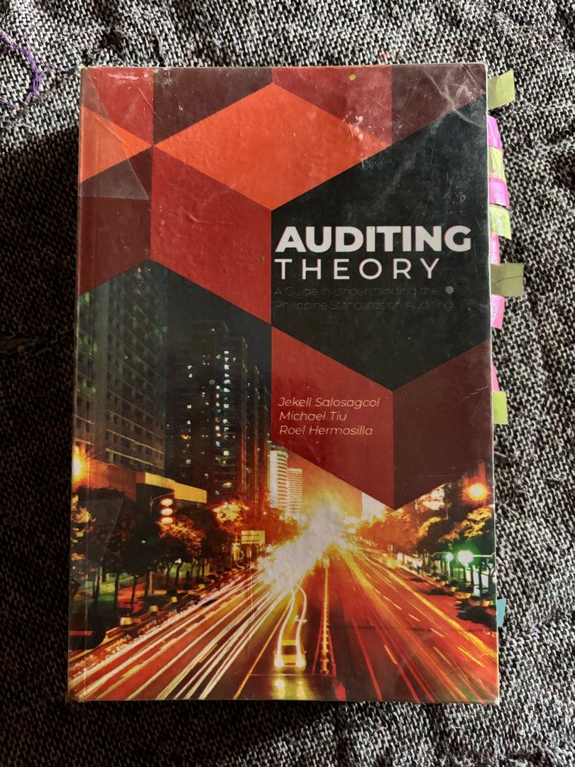 Accounting Books - Auditing Theory Salosagcol (Category: Textbooks) located in Manila. Submitted by aphroditeee__ (Listing ID 1392530732, Image 1). Description: -Undergrad books -Not Authentic -Well Used 📍Sampaloc, Manila 📍Guinobatan, Albay.