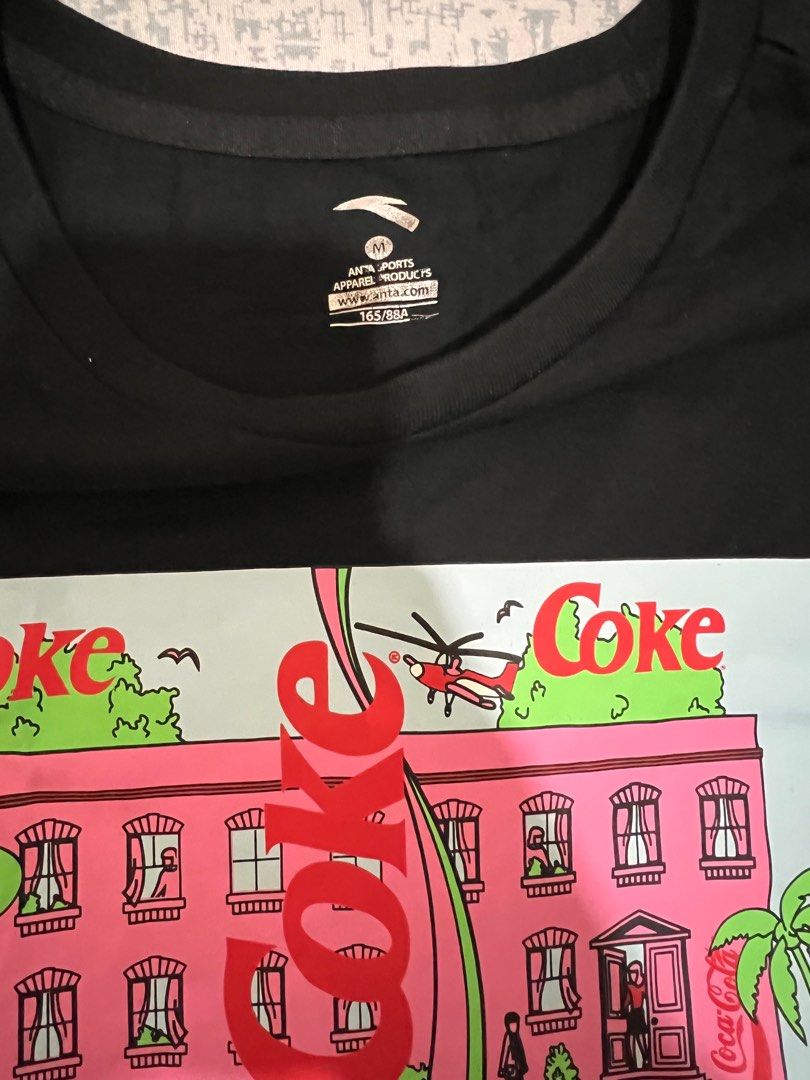 Anta X Coca Cola Croptop (Category: Shirts) located in Caloocan City. Submitted by zachlevi2020 (Listing ID 1392618353, Image 3). Description: Anta Croptop Good as New W-19.5 L-22.